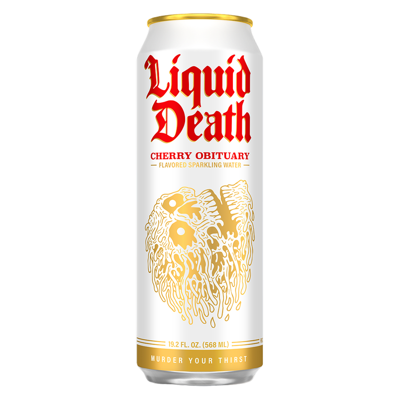 Liquid Death Cherry Obituary Sparkling Water 8pk 19.2oz Can