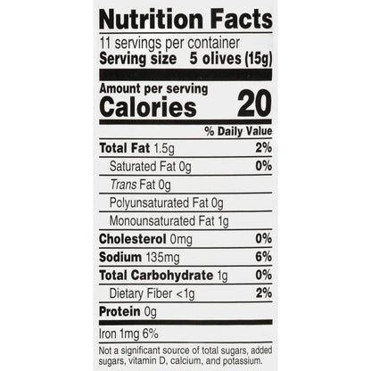 Lindsay Medium Ripe Black Olives 6oz