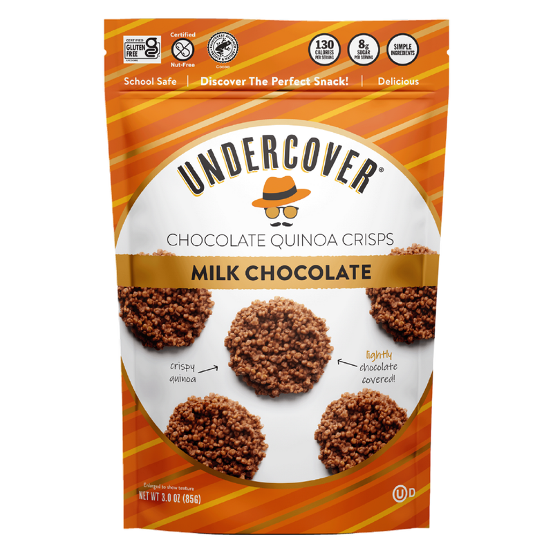 Undercover Snacks Milk Chocolate Quinoa Mini Crisps, 3oz