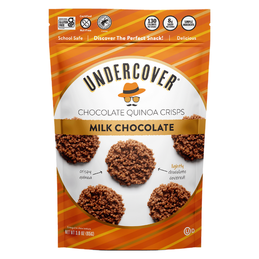 Undercover Snacks Milk Chocolate Quinoa Mini Crisps, 3oz