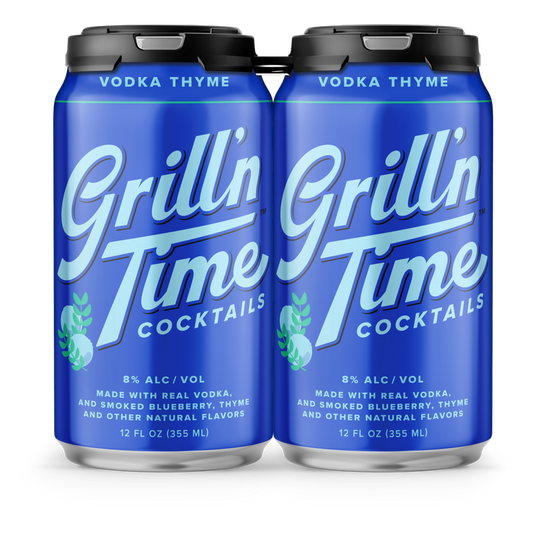 Grill'N Time Vodka Thyme 4pk 12oz Can 8%ABV