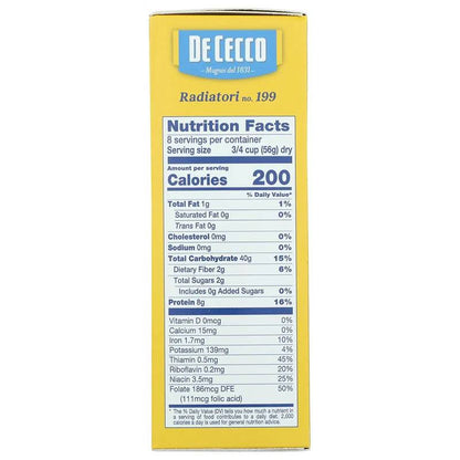 De Cecco Radiatori Pasta 16oz