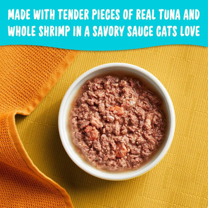 Meow Mix Tenders in Sauce Tuna & Shrimp 2.75oz