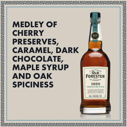 Old Forester Whiskey Row Series: 1920 Prohibition Style Kentucky Straight Bourbon Whisky, 750 mL Bottle, 115 Proof
