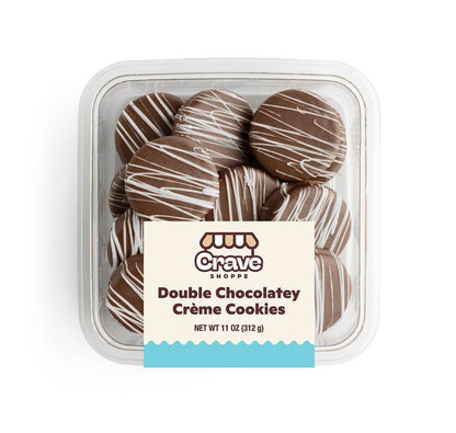 Crave Shoppe Double Chocolatey Creme Cookies - 11 oz