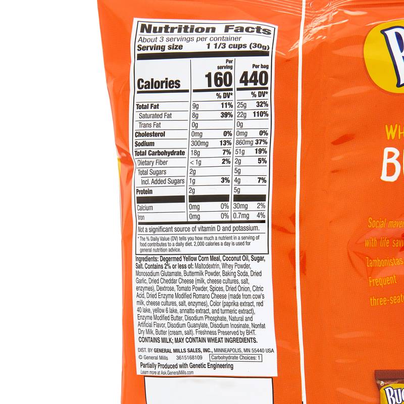 Bugles Nacho Cheese Crispy Corn Snacks 3oz