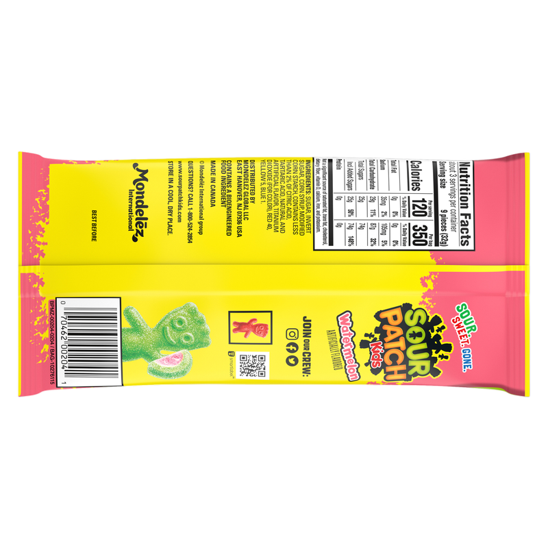Sour Patch Watermelon King Size, 3.4oz
