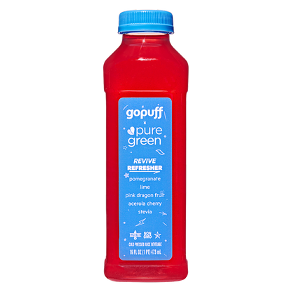 Gopuff x Pure Green Revive Juice Refresher 16 oz