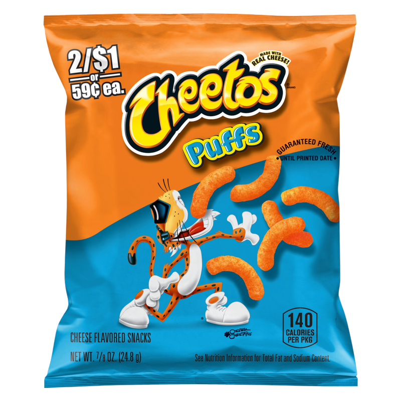 Cheetos Puffs Cheese Flavored Snacks 7/8 Oz