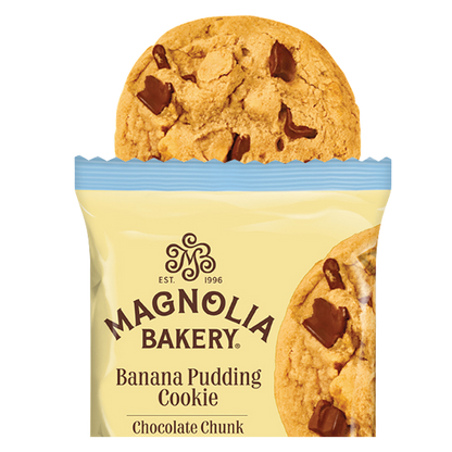 Magnolia Bakery Banana Pudding Cookies - Chocolate Chunk 4ct 8oz Carton