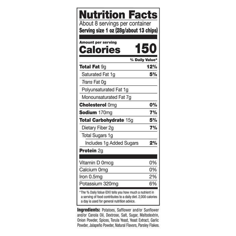 Kettle Brand Jalapeno Potato Chips 8.5oz