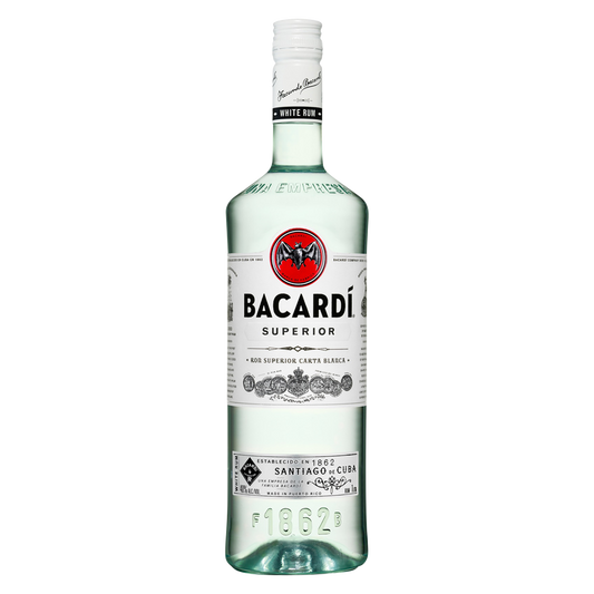 Bacardi Superior White Rum 1L (80 Proof)