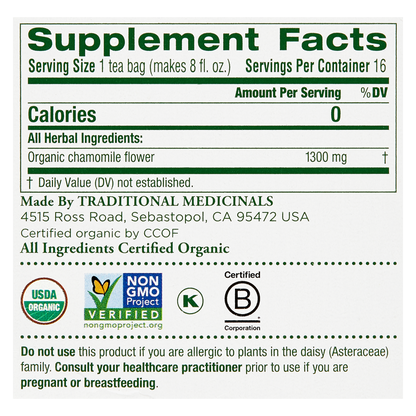 Traditional Medicinals Organic Chamomile Tea 16ct