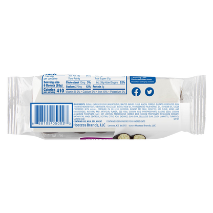 Hostess Donettes Chocolate Frosted Mini Donuts Single Serve 6ct