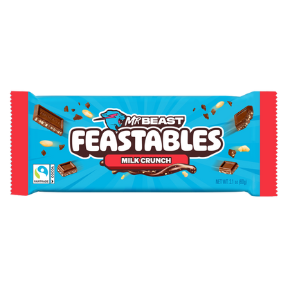Feastables Milk Crunch Bar, 2.1 oz