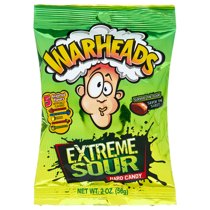 Warheads Extreme Sour Hard Candy 2oz