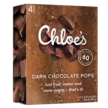Chloe's Pops Dark Chocolate 4ct