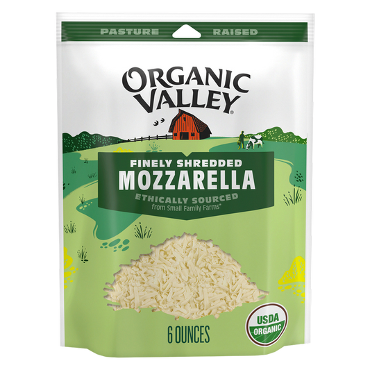 Organic Valley Mozzarella Finely Shredded Cheese - 6oz