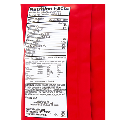 Popcorn Indiana Aged White Cheddar 3.5oz