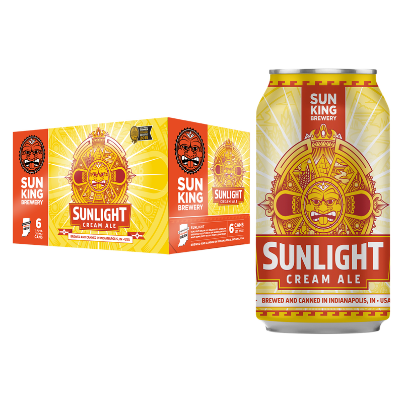 Sun King Sunlight Cream Ale 6pk 12oz Can 5.2% ABV