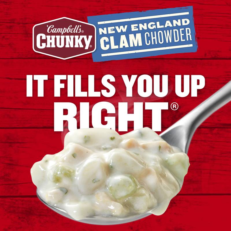 Campbell's Chunky New England Clam Chowder Soup 18.8oz