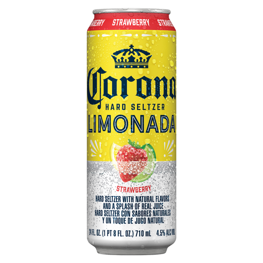Corona Hard Seltzer Limonada Strawberry Single 24 oz Can 4.5% ABV