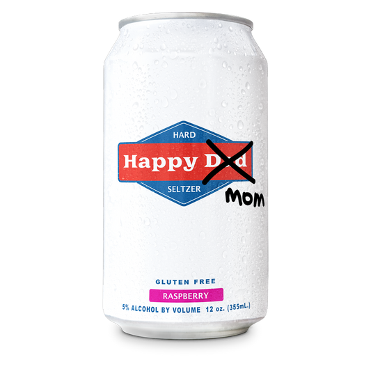Happy Dad "MOM" Hard Seltzer Raspberry 12oz Can 5% ABV