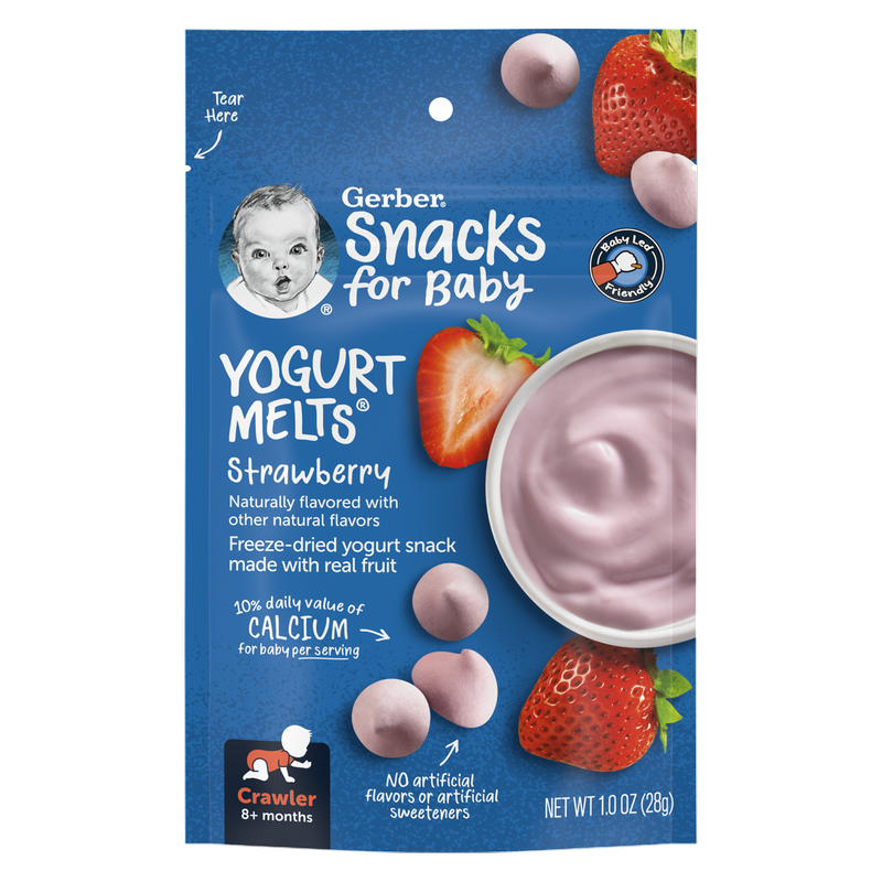 Gerber Baby Foods Strawberry Yogurt Melts, 1 oz.