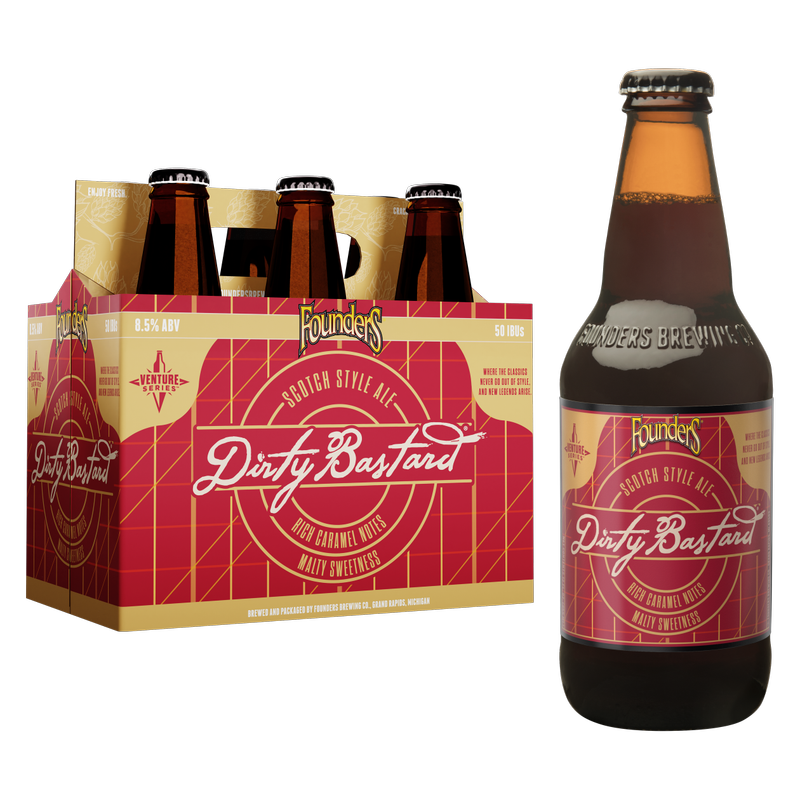 Founders Dirty Bastard Scotch Ale 6pk 12oz Btl 8.5% ABV