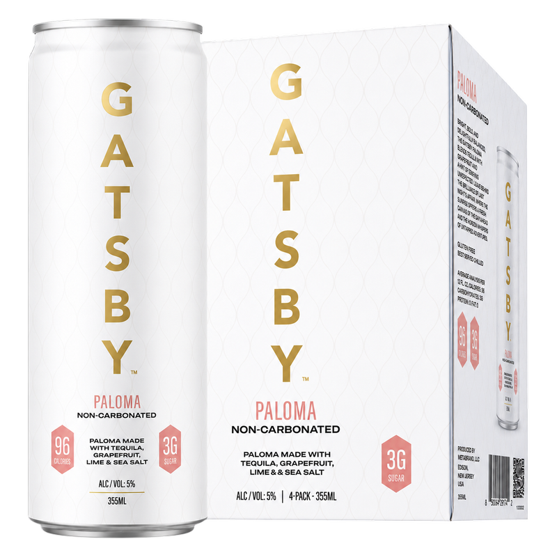 Gatsby Paloma Tequila Cocktail 4pk 12oz Can 5% ABV
