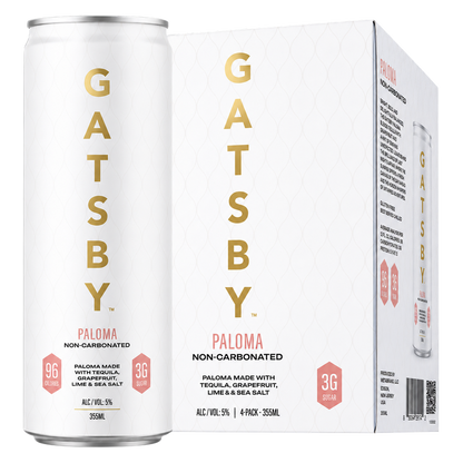 Gatsby Paloma Tequila Cocktail 4pk 12oz Can 5% ABV