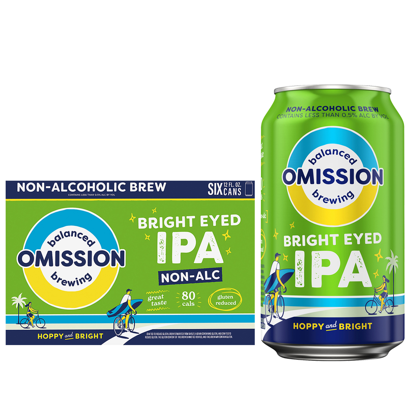 Omission Bright Eyed IPA Non-Alcoholic 6pk 12oz Cans
