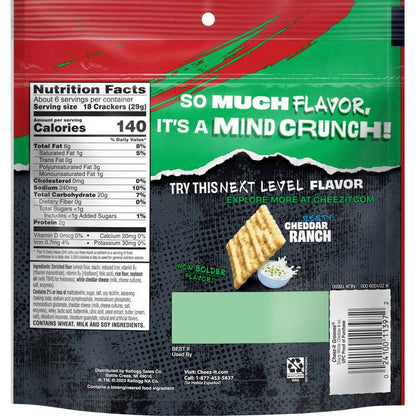Cheez-It® Grooves Sharp White Cheddar, 6 oz
