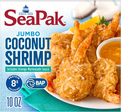 SeaPak Frozen Oven Crispy Breaded Jumbo Coconut Shrimp 10oz