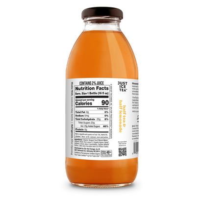Just Ice Tea Half Tea & Half Lemonade 16oz Glass Bottle