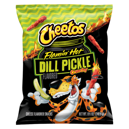 Cheetos Crunchy Flamin' Hot Dill Pickle 8.5oz