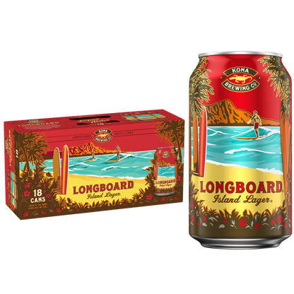 Kona Longboard Island Lager 18pk 12oz Can 4.6% ABV