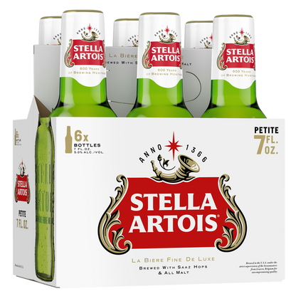 Stella Artois Petite Bottles 6pk 7oz Btl