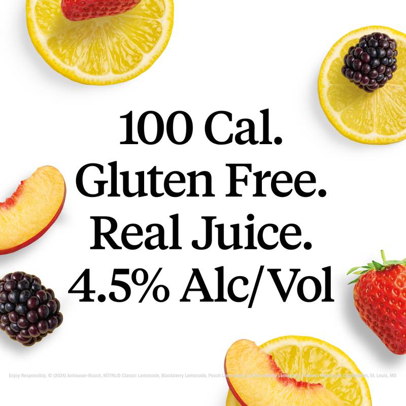 NUTRL Vodka Lemonade Variety Pack 8pk 12oz Slim Cans 4.5% ABV