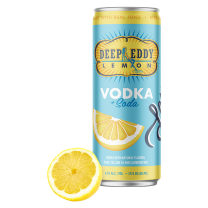 Deep Eddy Lemon Vodka & Soda 4pk 12oz 4.5% ABV