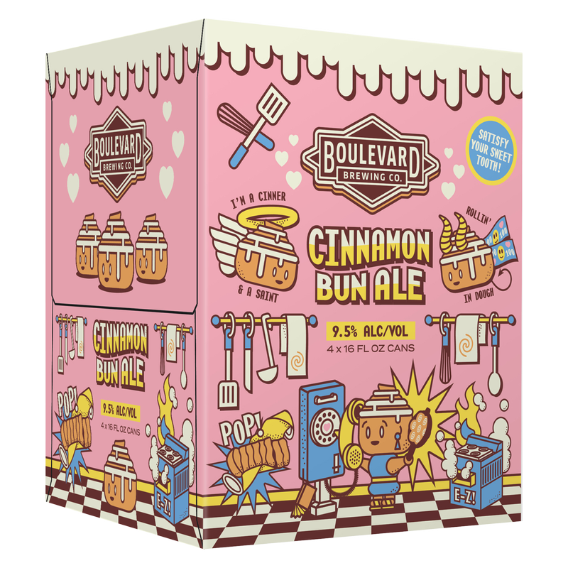 Boulevard Brewing Cinnamon Bun Ale 4pk 16oz Can 9.5% ABV