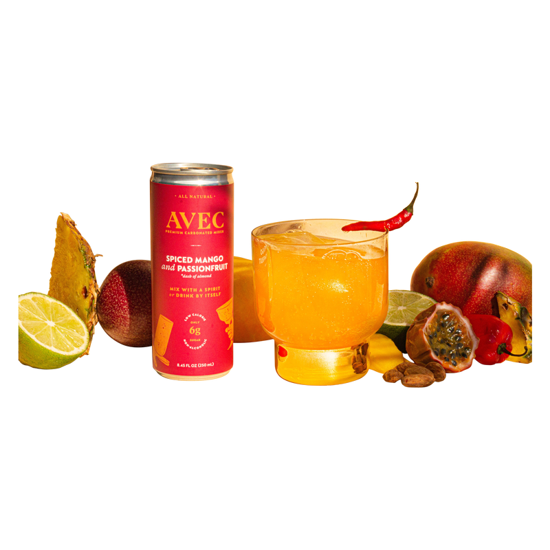 AVEC Spiced Mango and Passion Fruit 4pk 8.5oz Can