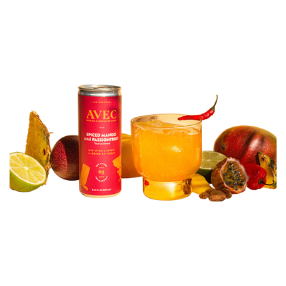 AVEC Spiced Mango and Passion Fruit 4pk 8.5oz Can
