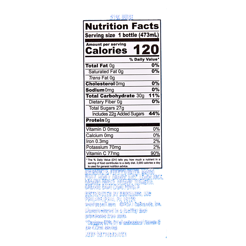 Gopuff x Pure Green Immunity Juice Refresher 16 oz Bundle