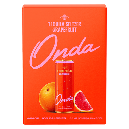Onda Sparkling Tequila Grapefruit 4pk 12oz Can 5% ABV