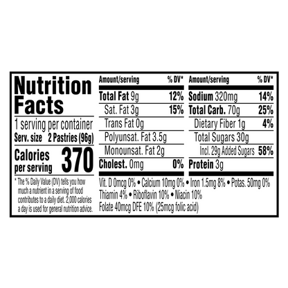 Pop-Tarts Frosted Blueberry Breakfast Toaster Pastries 2ct