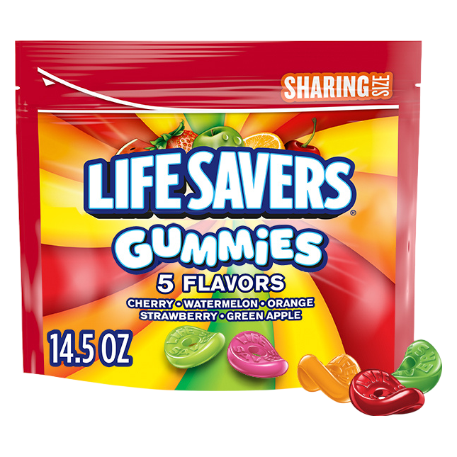 LIFE SAVERS Gummy Candy, 5 Flavors, Sharing Size, 14.5 oz Bag