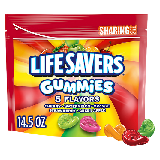 LIFE SAVERS Gummy Candy, 5 Flavors, Sharing Size, 14.5 oz Bag