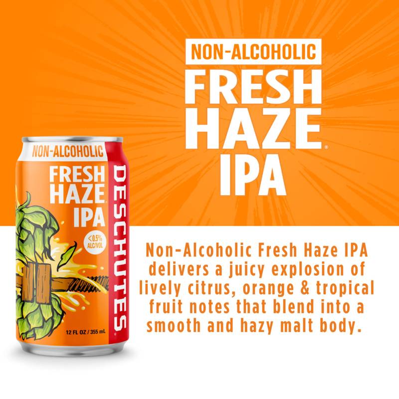 Deschutes Fresh Hazy IPA Non-Alcoholic 6pk 12oz Can