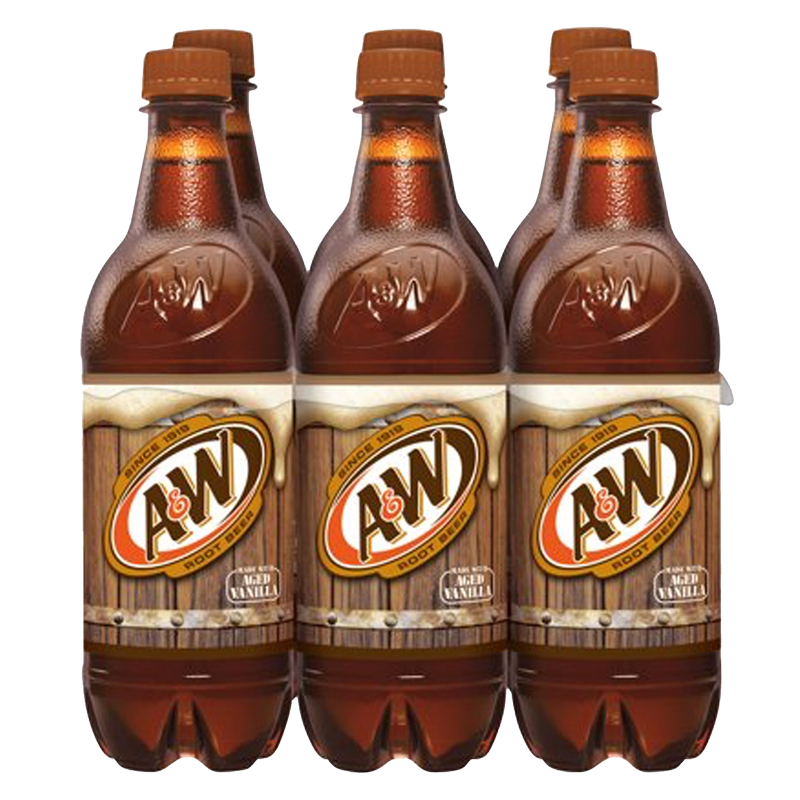 A&W Root Beer 6pk .5L Btl